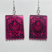 Load image into Gallery viewer, Papel Picado Valentine Earrings
